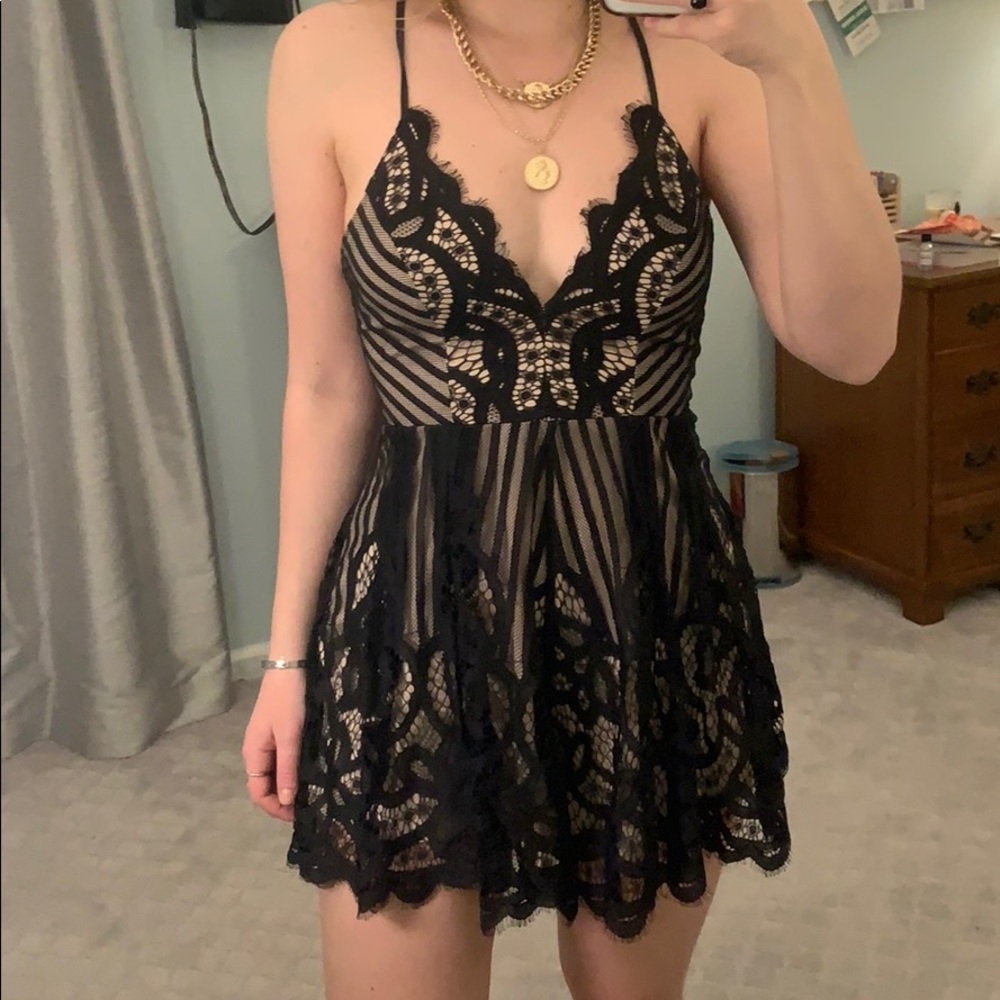 Black Lace Dress/Romper